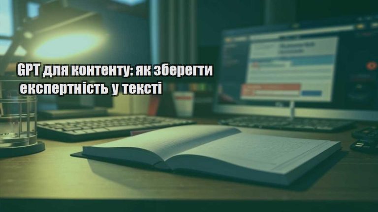 GPT для контенту: як зберегти експертність у тексті