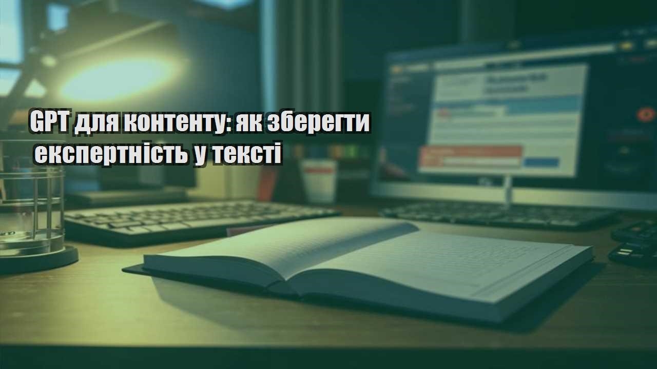 gpt dlya kontentu yak zberegty ekspertnist u teksti