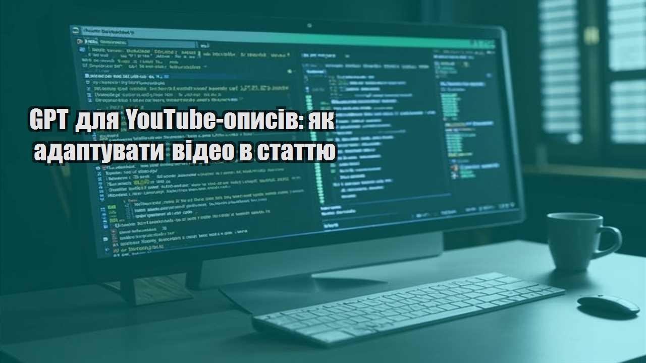 gpt dlya youtube opysiv yak adaptuvaty video v stattyu