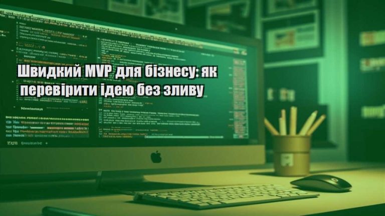 Швидкий MVP для бізнесу: як перевірити ідею без зливу