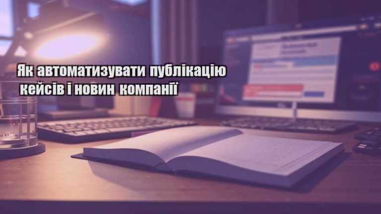 Як автоматизувати публікацію кейсів і новин компанії