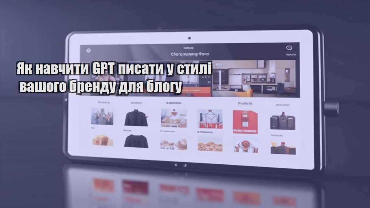 yak navchyty gpt pysaty u styli vashogo brendu dlya blogu