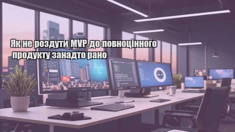 Як не роздути MVP до повноцінного продукту занадто рано